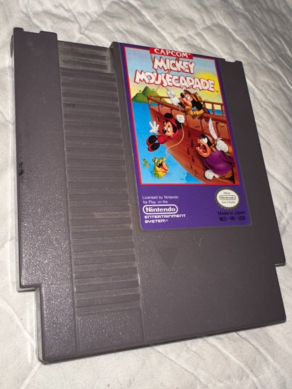 Capcom Mickey Mousecapade NES Game Cartridge Vintage Nintendo Disney